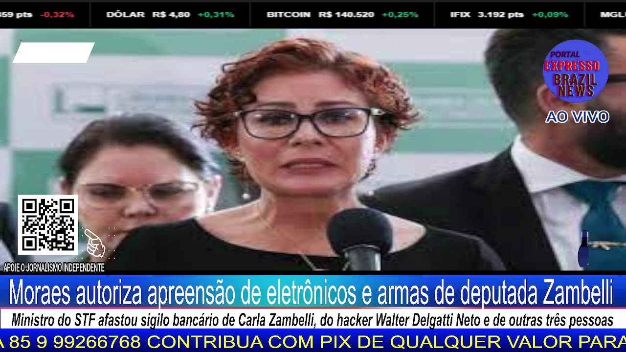 Moraes autoriza apreensão de eletrônicos e armas de deputada Zambelli