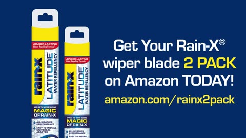 Rain-X - 810165 Latitude Water Repellency Wiper Blade, 22 Inch - 2 Pack