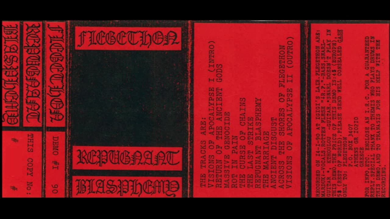 Flegethon - (1990) - Repugnant Blasphemy Demo