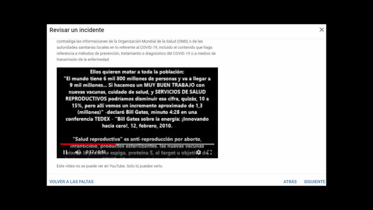 Censura YouTube por citar discurso de Bi11 Gat3s en TED