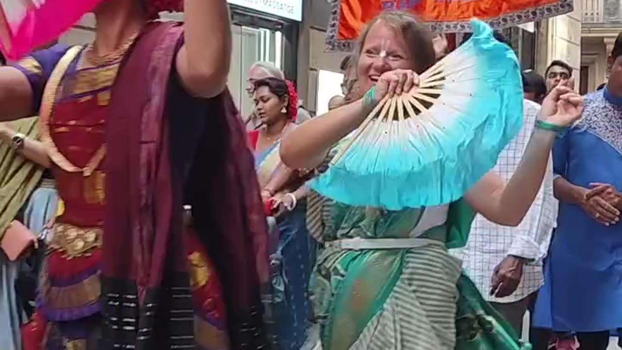 Jagannath Ratha Yatra festival in Barcelona, Spain July 2024