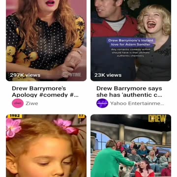 Why do you love Drew Barrymore?