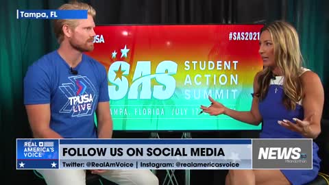 Johnny Root joins News On with Miranda Khan at TPUSA Student Action Summit