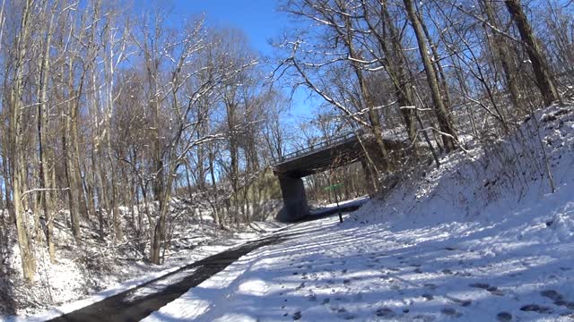 SNEAK PREVIEW OF THE RAIL TRAIL - WHICH NEVER GETS PLOWED