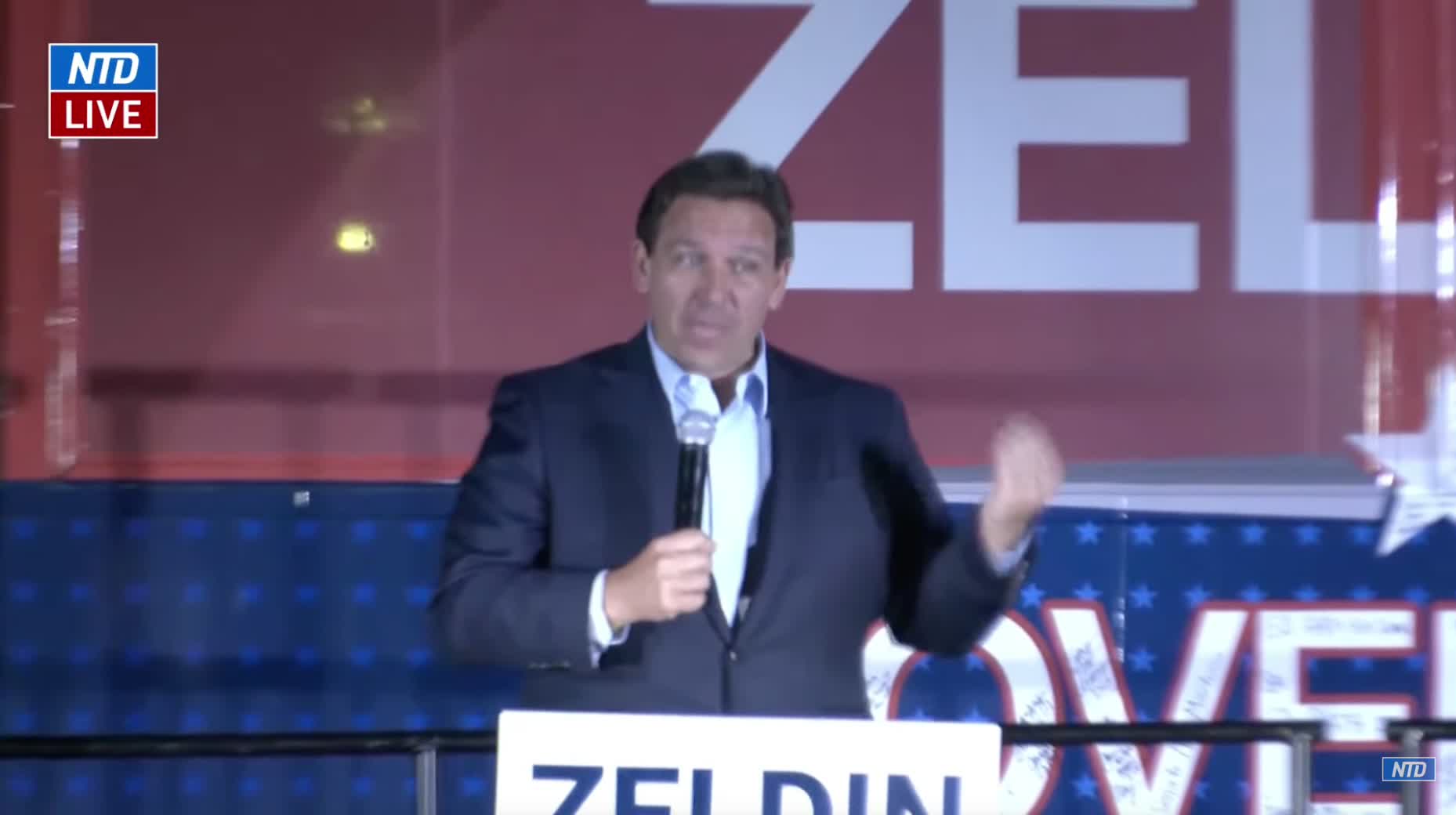 Gov. Ron DeSantis: "If Lee Zeldin gets into office, New York will become a law and order state"