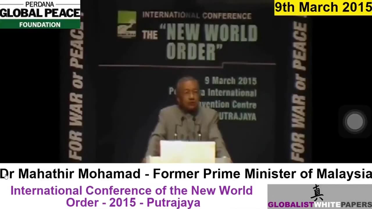 💀💉 PM OF MALAYSIA TRIED TO WARN PEOPLE OF THE NEW WORLD ORDER & POPULATION REDUCTION IN 2015! 💉💀