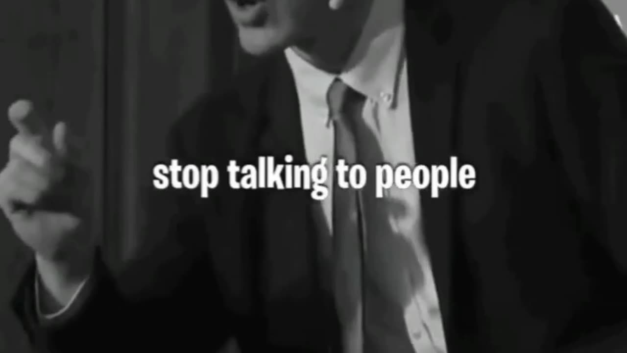 Stop talking to them