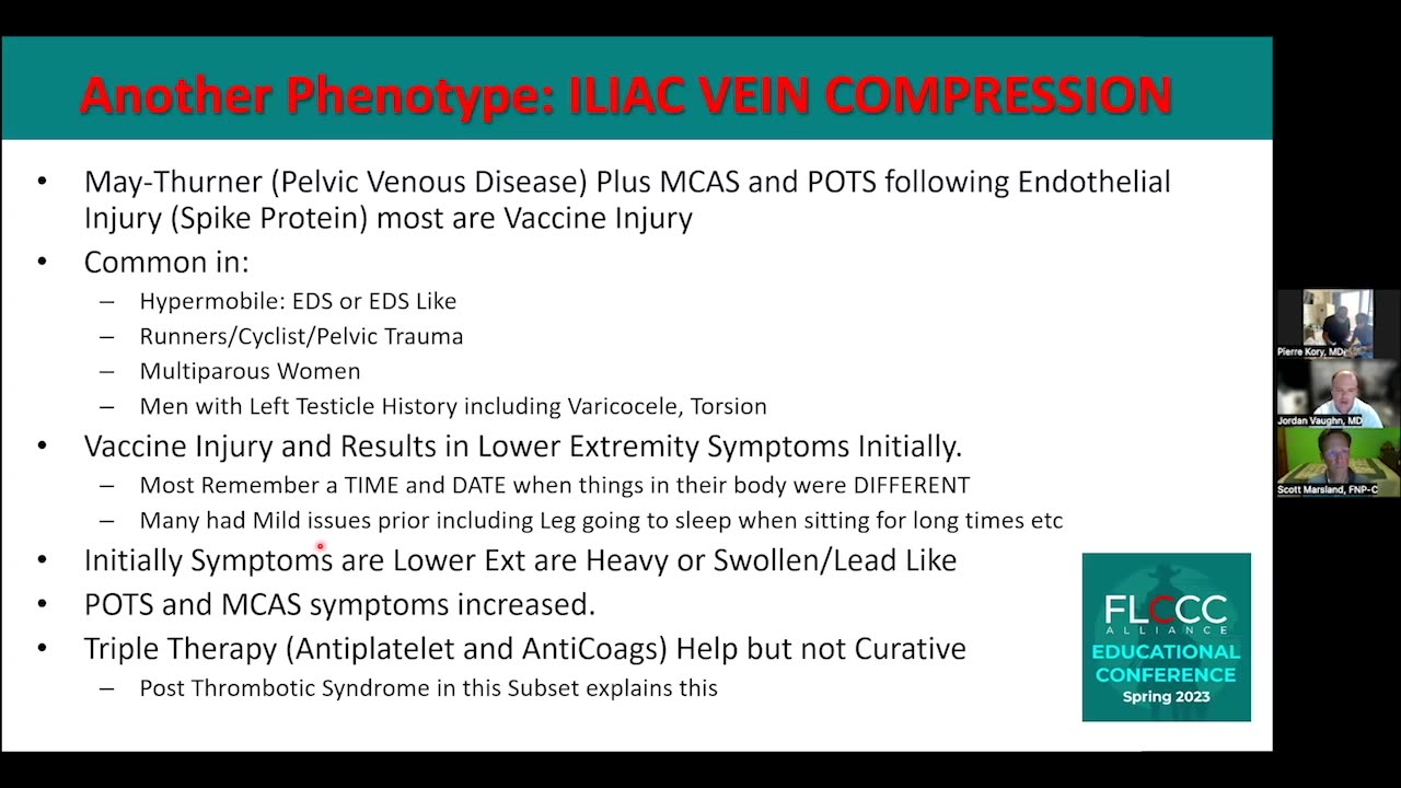 Venous Compression and Ligamentous Laxity