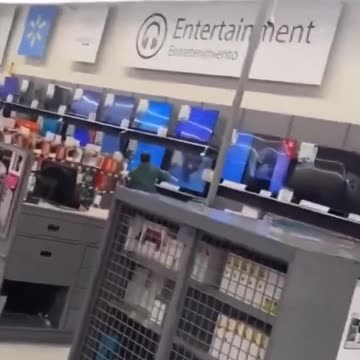 Man damages 19 TVs in Walmart. The worlds going nuts