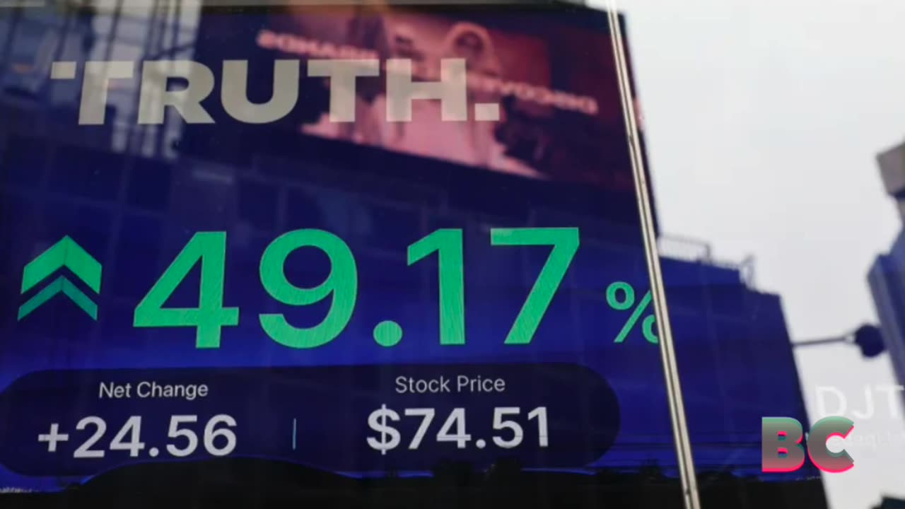 Trump’s Truth Social surges in DJT stock debut