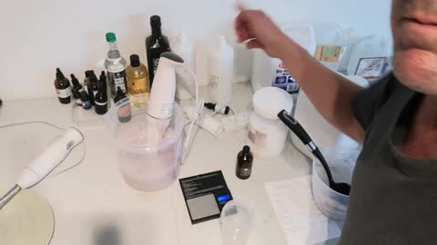 Making 2kg of golden Rose skin treatment gel