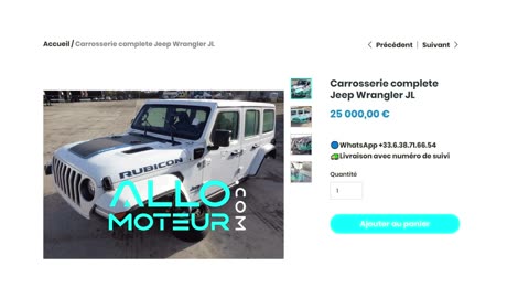 ALLOMOTEUR.COM - Carrosserie complete Jeep Wrangler JL