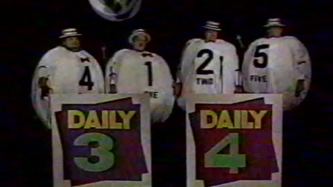 January 31, 1991 - WTTV Promo for Lottery 'Daily 4' Drawing