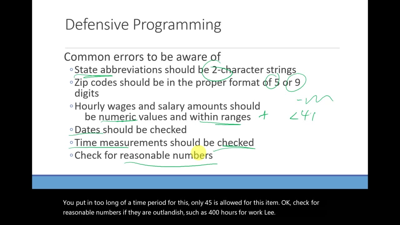 PLD L5 Lec 3 GIGO... More about Input Validation