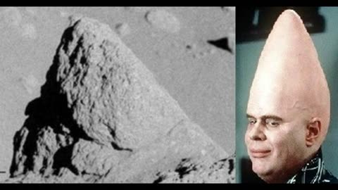 Moon Hoax -Conehead Rock Seen in Nevada Fake Moon Bay