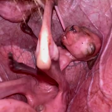 There is a baby Inside! - What does it look like inside of a kangaroo's pouch