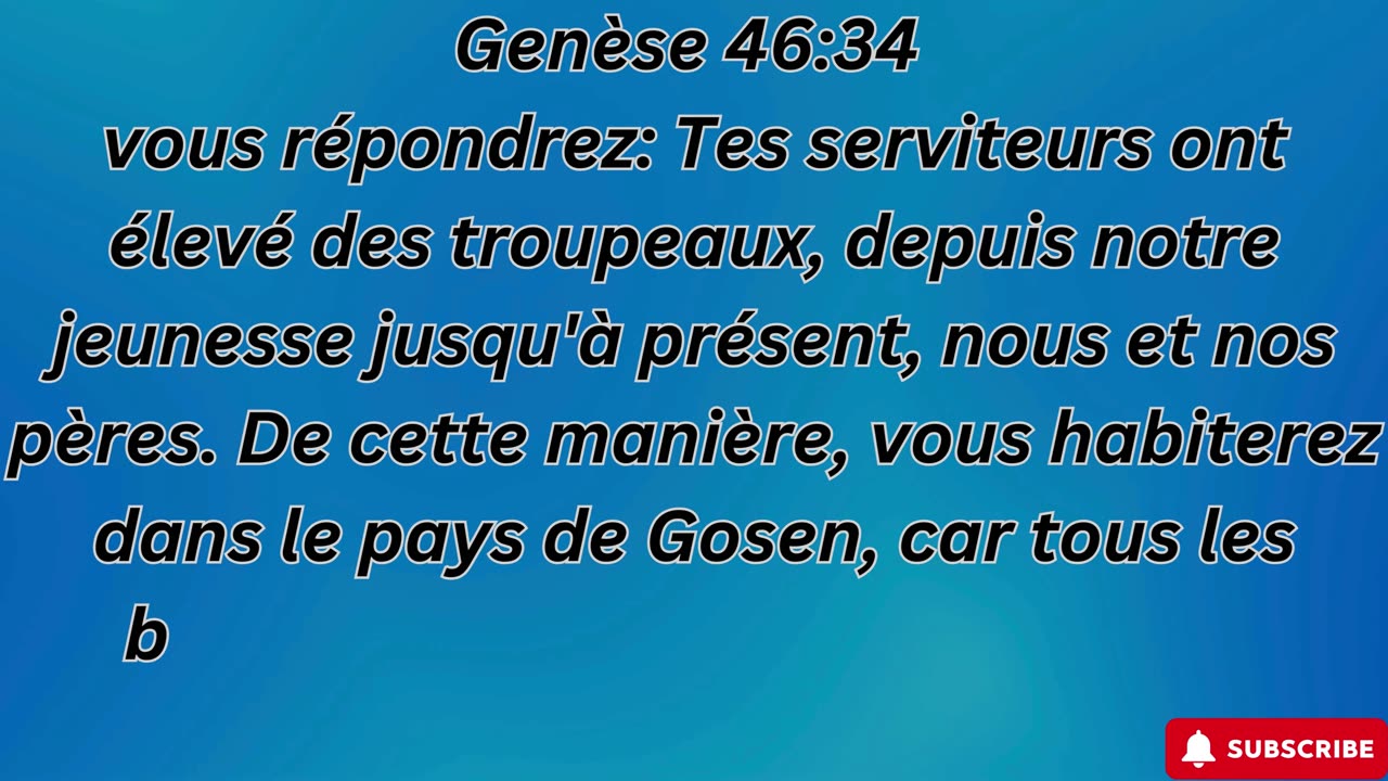 "Jacob en Égypte : La Réunion Familiale et la Promesse de Dieu" Genèse 46:1-34.#short #yoytube #yt