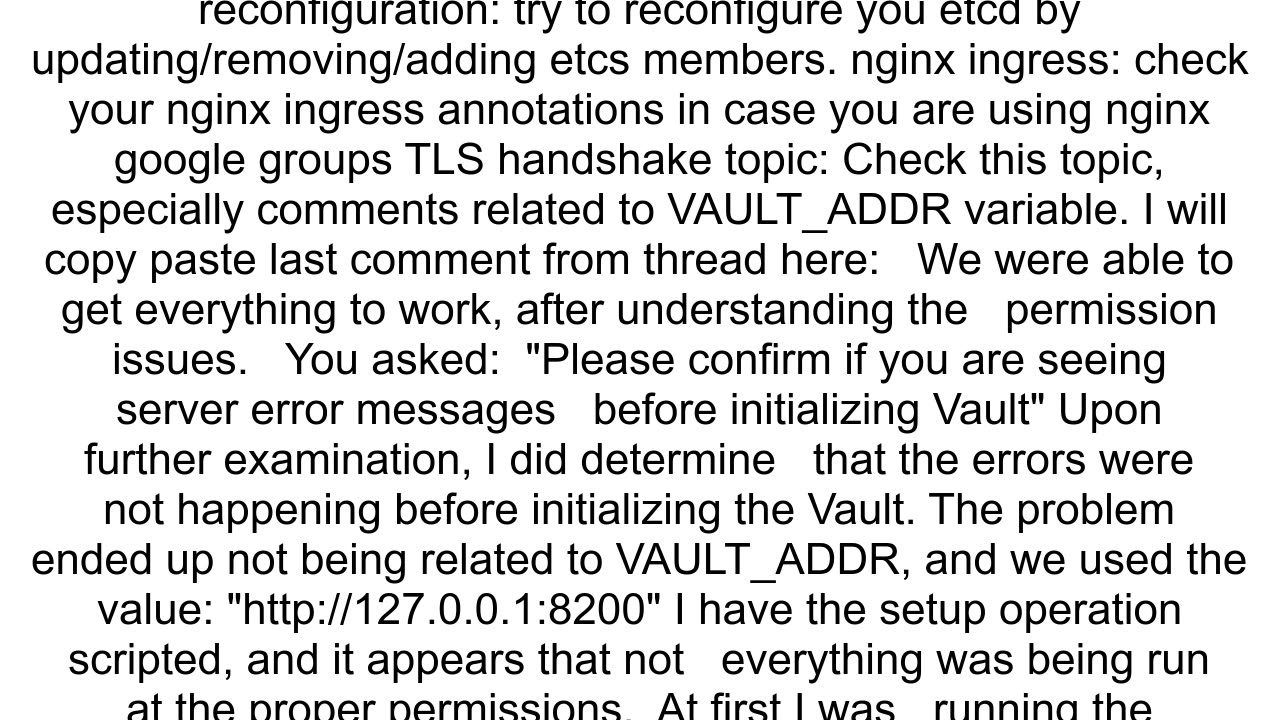 How to fix etcd cluster quoterror quottls first record does not look like a TLS handshakequotquot