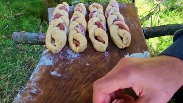 Twisted Bacon Bread Sticks