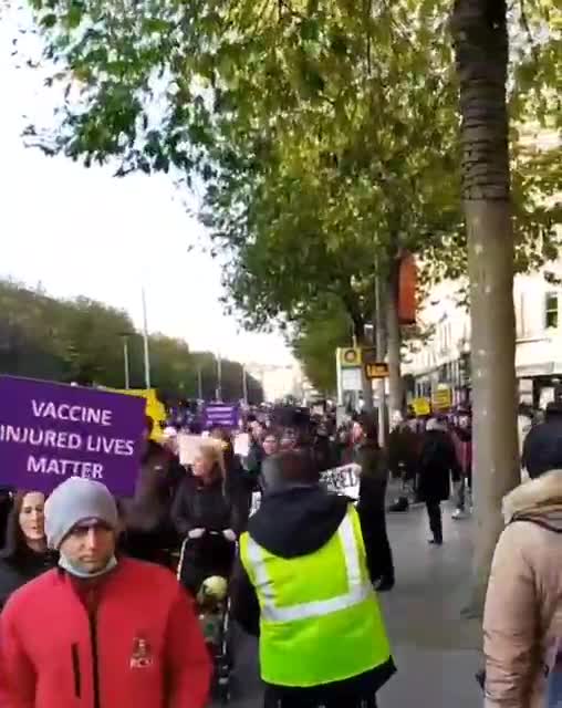 Ireland: Vaccine passport protest Nov. 27, 2021