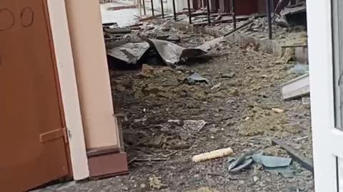 Eyewitnesses publish a video of the consequences of a Ukrainian shell hitting the hotel in Donetsk