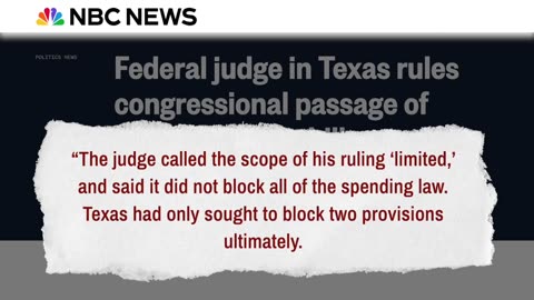 Federal Judge Hands Win to Texas AG