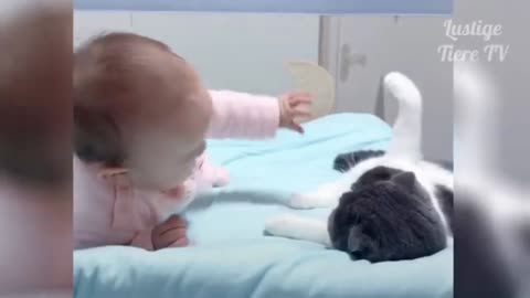 Baby and Cat