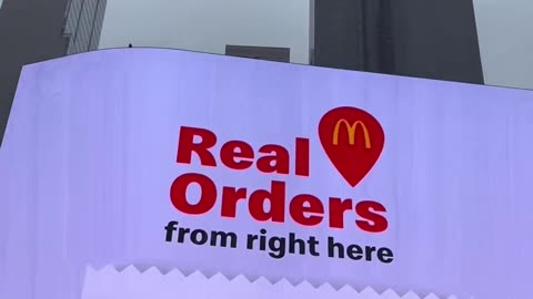 Massive McDonalds Menu Lights Up NYC