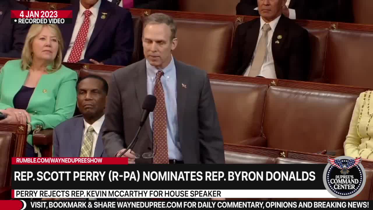 Kevin McCarthy Rejected By Scott Perry On House Floor