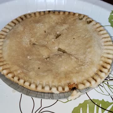 Eating Banquet Chicken Pot Pie, Dbn, MI, 9/21/23