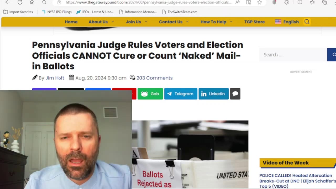 🚨 Pennsylvania Judge Rules Voters and Election Officials CANNOT Cure or Count