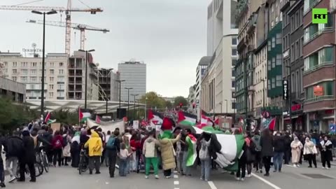 Largest anti-Israel protest in Brussels since Lebanon invasion