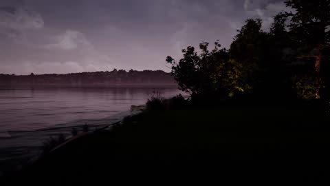 Nightlighting concept 1 on the lake