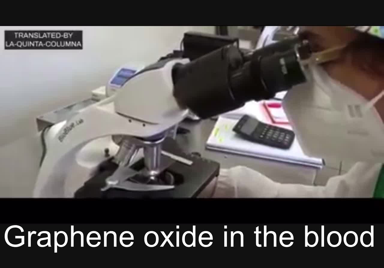 Graphene oxide in the blood
