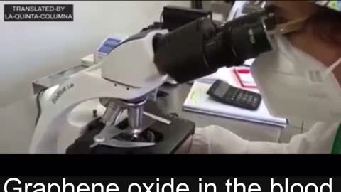 Graphene oxide in the blood