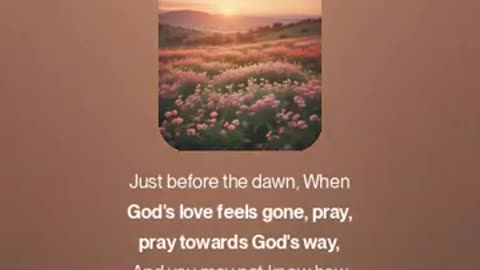 Pray Towards God's Way