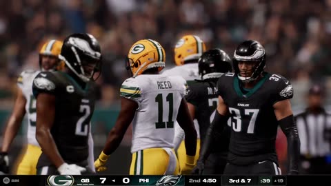 Madden 25 Week 1 Eagles VS Packers CPU All Madden Difficulty
