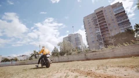 motorcycle and boy