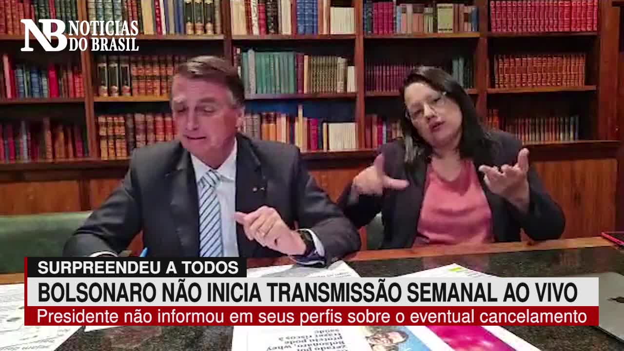 Bolsonaro surpreende e tradicional Live Semanal não é transmitida