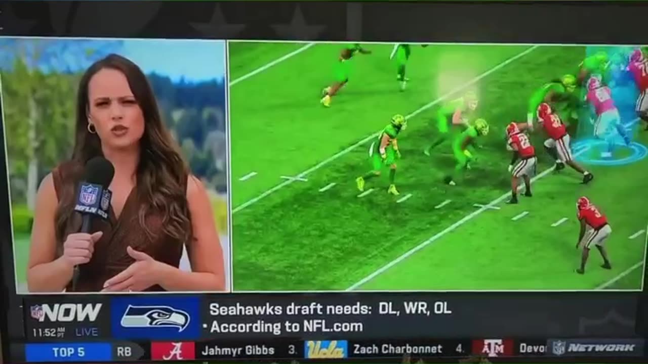 NFL Reporter slips up and accidently says 'Big D*ck' when commentating about a football player