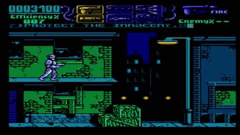 RoboCop 3 level one gameplay NES