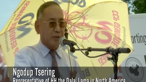 Ngodup Tsering: "Stop the Genocide Games" rally in DC