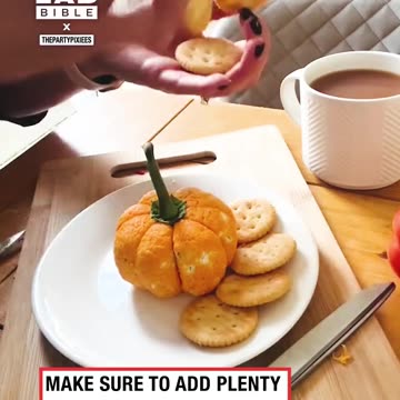 Boursin cheese charcuterie pumpkin 🎃