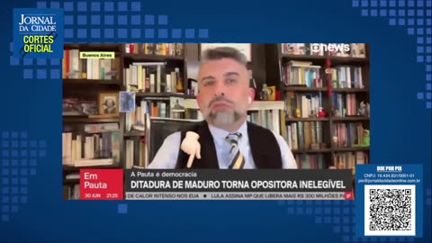 Jornalista da Globo joga na cara de colegas a 'democracia venezuelana' defendida por Lula