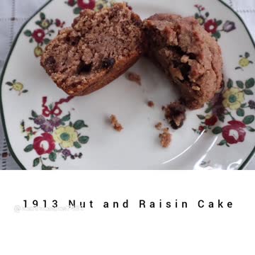 1913 Orange, Pecan, and Raisin Cake