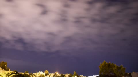 Time lapse on a starry night Stock Footage