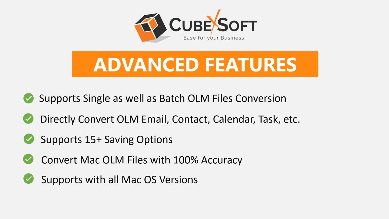 CubexSoft Mac OLM Converter