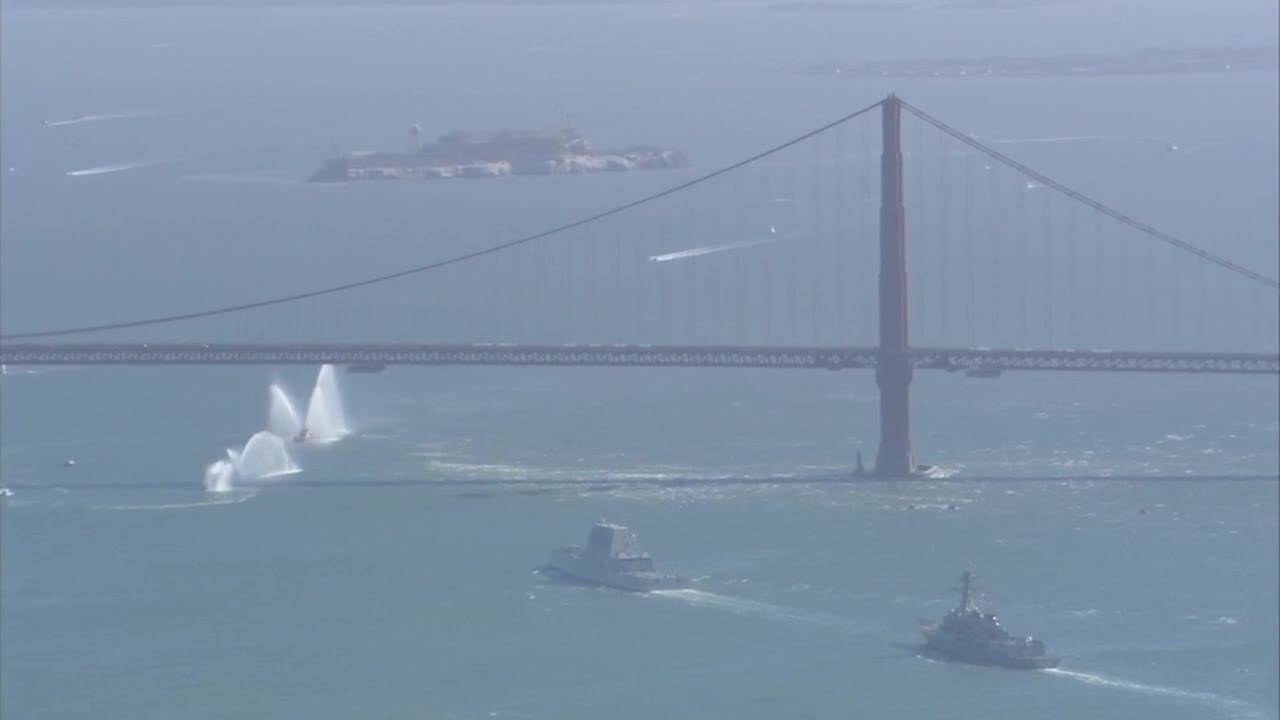 WATCH_ Parade of Ships for San Francisco Fleet Week