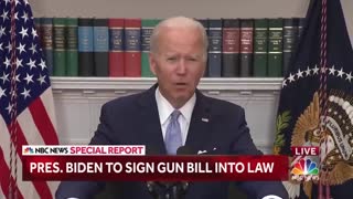 President Biden Signs Landmark Gun Legislation Into Law : 'Lives Will Be Saved'