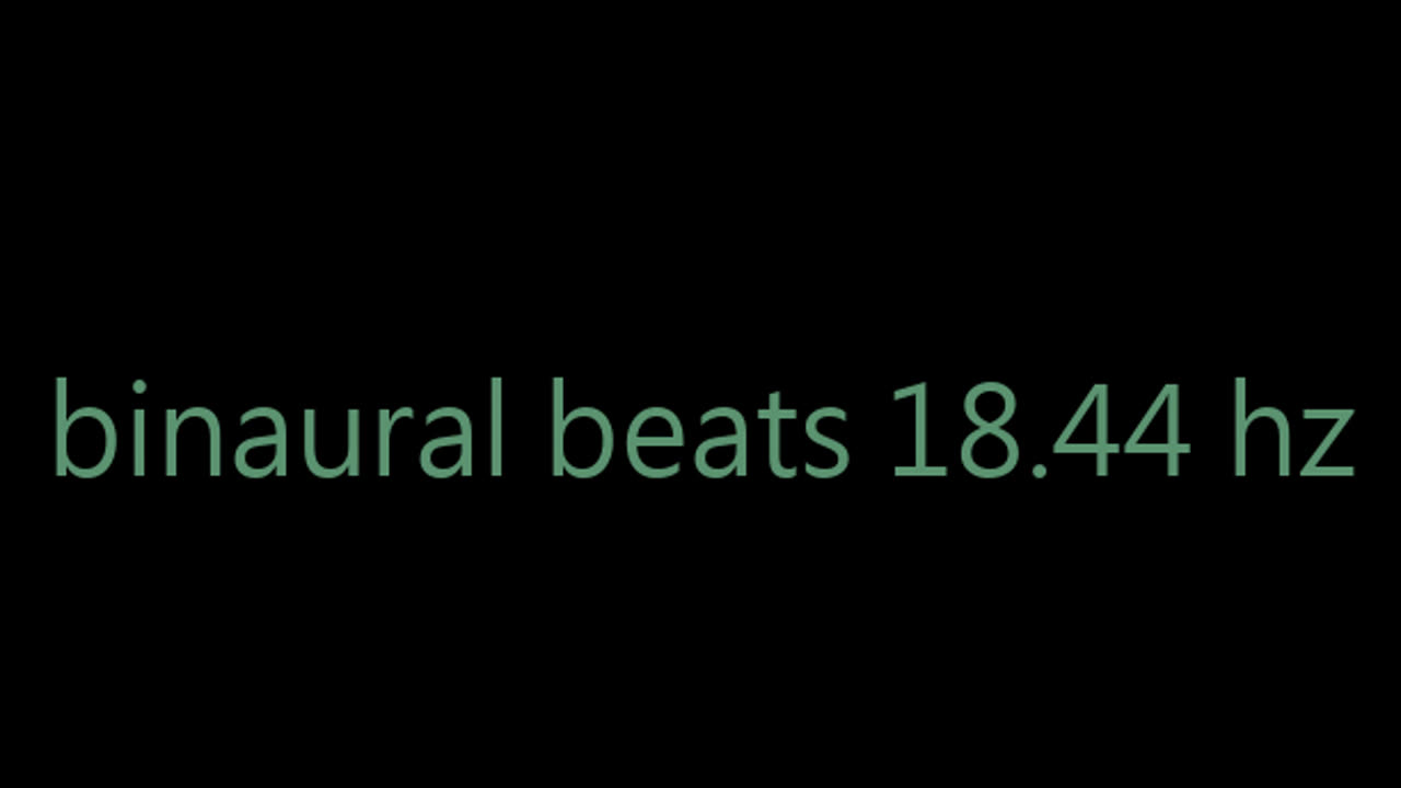 binaural beats 18.44 hz